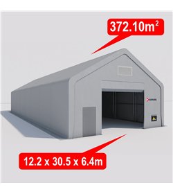 Industriālais noliktavas tents (372,10m2-12.2m x 30.5m x 6.4m)