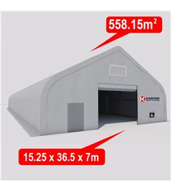 Industriālais noliktavas tents (558.15m2-15,25m x 36.6m x 7m)